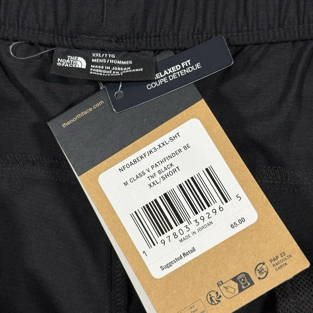 The North Face Men's Size‎ XXL Black Class V Pathfinder Belted Relaxed Shorts
